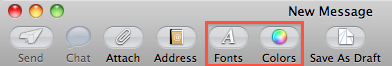 Apple Mail New Message Fonts and Colors
