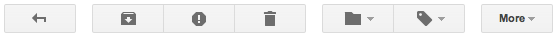 Gmail icon buttons